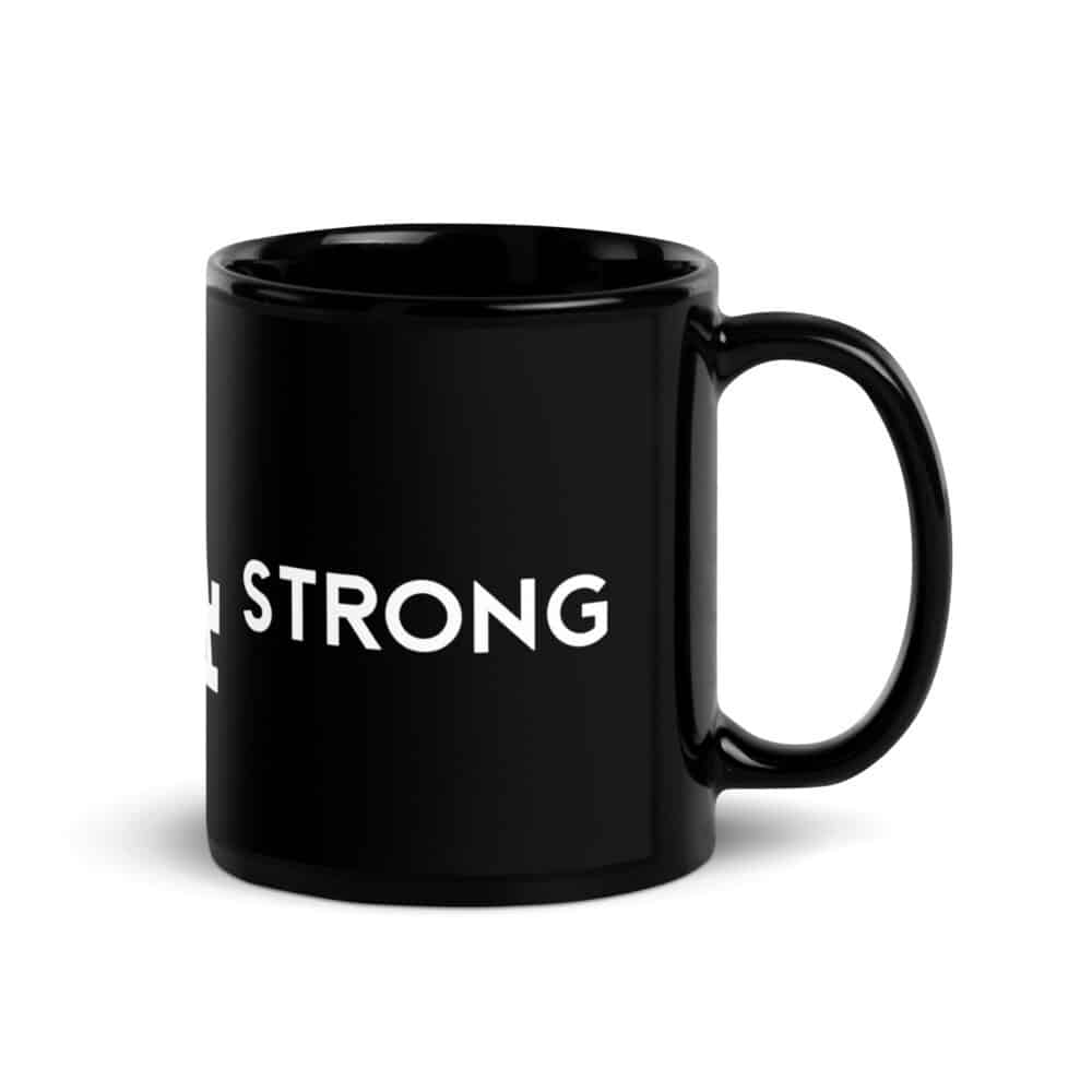 Black Glossy Forever LA Strong Mug - Image 3