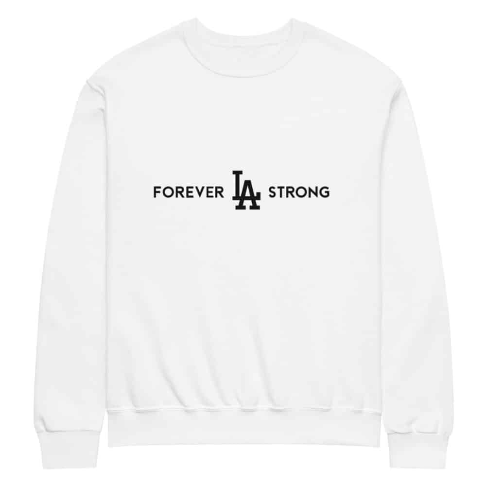 Unisex Forever LA Strong Sweatshirt Black Font - Image 6