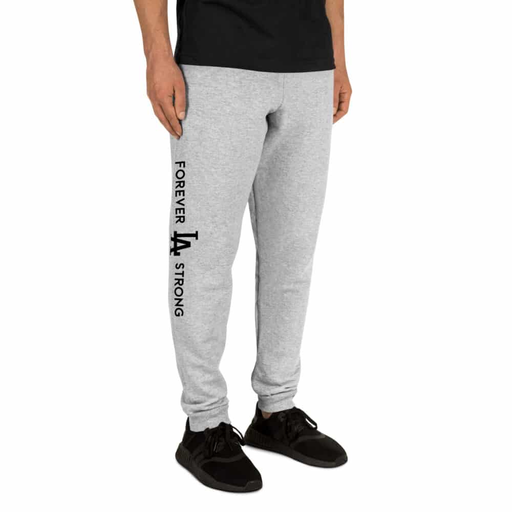 Unisex Forever LA Strong Joggers Black Text - Image 8