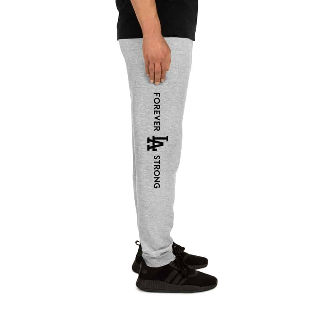 Unisex Forever LA Strong Joggers Black Text - Image 7