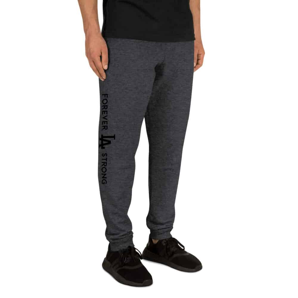 Unisex Forever LA Strong Joggers Black Text - Image 6