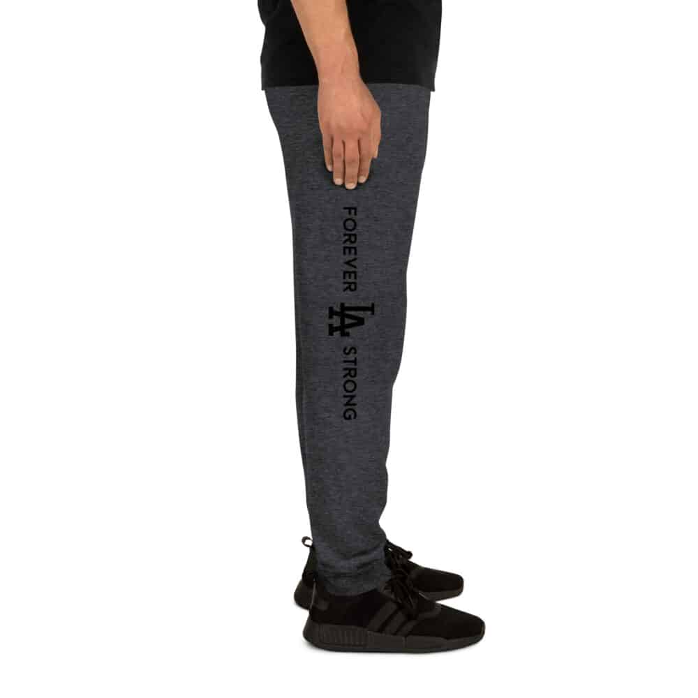 Unisex Forever LA Strong Joggers Black Text